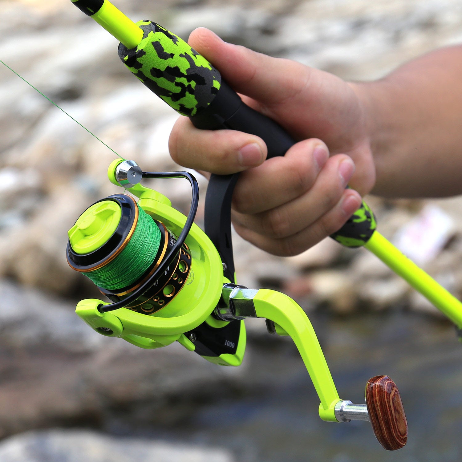 Sougayilang Fishing Rod Set Travel Fishing Combo